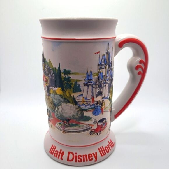 ceramarte Brazil Other - Vintage Ceramarte Brazil Walt Disney World Beer Stein Main Street/Castle 6 1/2"